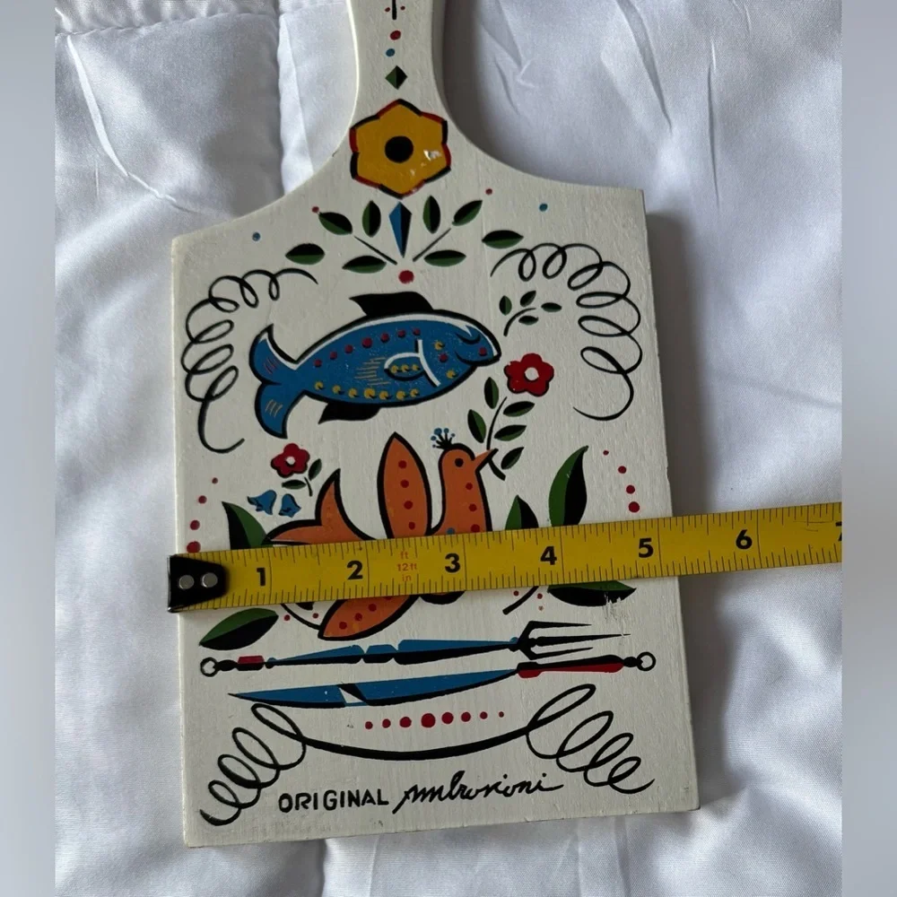 - SET  Vintage Yugoslavian Ambrosioni Folk Art Wooden